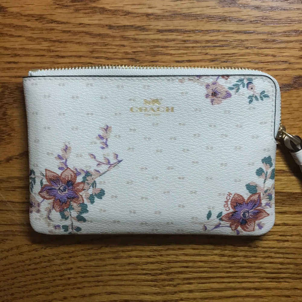 Coach Floral Wristlet